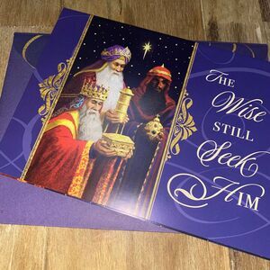 PadrePid The Wise‎ Still Seek Him Nativity Scene Holiday Christmas Greeting Card